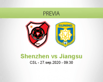 Pronóstico Shenzhen Jiangsu Suning (27 septiembre 2020)