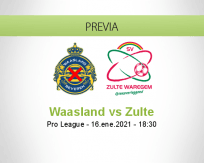 Pronóstico Waasland Zulte (16 enero 2021)