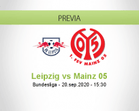 Pronóstico RB Leipzig Mainz 05 (20 septiembre 2020)