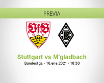 Pronóstico Stuttgart M'gladbach (16 enero 2021)