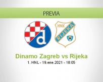Pronóstico Dinamo Zagreb Rijeka (19 enero 2021)