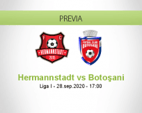 Pronóstico Hermannstadt Botoşani (28 septiembre 2020)