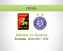 Pronóstico Admira Austria (26 enero 2021)