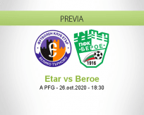 Pronóstico Etar Beroe (26 octubre 2020)