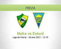 Pronóstico Mafra Estoril (24 enero 2021)