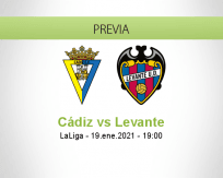 Pronóstico Cádiz Levante (19 enero 2021)