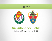 Pronóstico Valladolid Elche (19 enero 2021)