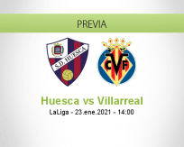Pronóstico Huesca Villarreal (23 enero 2021)