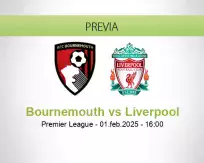 Pronóstico Bournemouth Liverpool (01 febrero 2025)