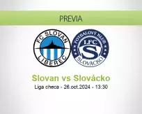 Pronóstico Slovan Slovácko (26 octubre 2024)