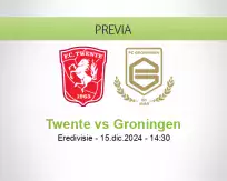 Pronóstico Twente Groningen (15 diciembre 2024)