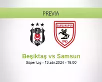 Pronóstico Beşiktaş Samsun (13 abril 2024)