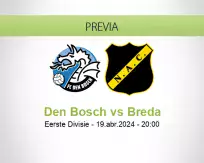 Pronóstico Den Bosch Breda (19 abril 2024)