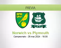 Pronóstico Norwich Plymouth (29 marzo 2024)