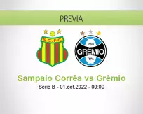 Pronóstico Sampaio Corrêa Grêmio (30 septiembre 2022)