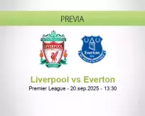 Pronóstico Liverpool Everton (20 septiembre 2025)