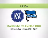 Pronóstico Karlsruhe Hertha BSC (26 octubre 2024)