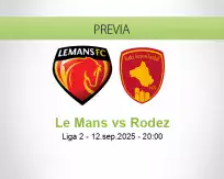 Pronóstico Le Mans Rodez (12 septiembre 2025)