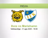 Pronóstico Ilves Mariehamn (31 agosto 2025)