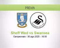 Pronóstico Sheff Wed Swansea (30 agosto 2025)