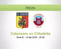 Pronóstico Catanzaro Cittadella (14 febrero 2025)