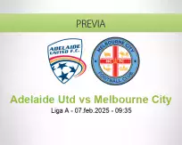 Pronóstico Adelaide Utd Melbourne City (07 febrero 2025)