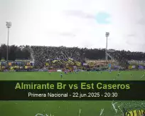 Pronóstico Almirante Br Est Caseros (22 junio 2025)