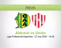 Aldosivi vs Unión