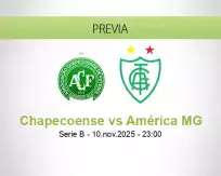 Pronóstico Chapecoense América MG (10 noviembre 2025)