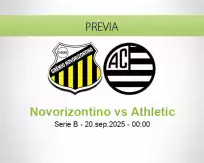 Pronóstico Novorizontino Athletic (19 septiembre 2025)