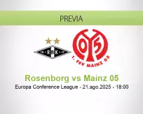 Pronóstico Rosenborg Mainz 05 (21 agosto 2025)
