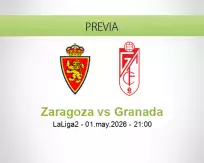 Pronóstico Zaragoza Granada (01 mayo 2026)