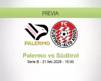 Pronóstico Palermo Südtirol (21 febrero 2026)