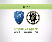 Pronóstico Empoli Spezia (14 septiembre 2025)