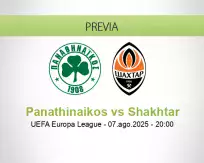 Pronóstico Panathinaikos Shakhtar (07 agosto 2025)