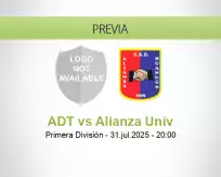 Pronóstico ADT Alianza Univ (31 julio 2025)