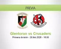 Pronóstico Glentoran Crusaders (28 febrero 2026)