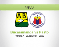 Pronóstico Bucaramanga Pasto (23 octubre 2021)