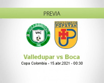 Pronóstico Valledupar Boca (14 abril 2021)