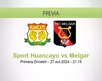 Pronóstico Sport Huancayo Melgar (27 octubre 2024)