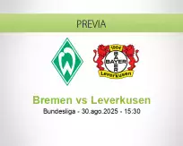 Pronóstico Bremen Leverkusen (30 agosto 2025)