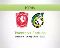 Pronóstico Twente Fortuna (26 septiembre 2025)