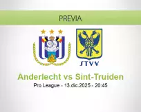 Pronóstico Anderlecht Sint-Truiden (13 diciembre 2025)