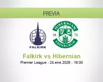 Pronóstico Falkirk Hibernian (24 enero 2026)