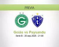 Pronóstico Goiás Paysandu (20 septiembre 2025)