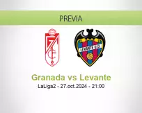 Pronóstico Granada Levante (27 octubre 2024)