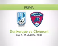 Pronóstico Dunkerque Clermont (21 febrero 2025)