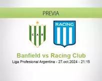 Pronóstico Banfield Racing Club (27 octubre 2024)