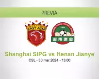 Pronóstico Shanghai SIPG Henan Jianye (30 marzo 2024)