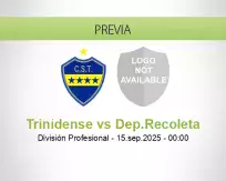Pronóstico Trinidense Dep.Recoleta (14 septiembre 2025)